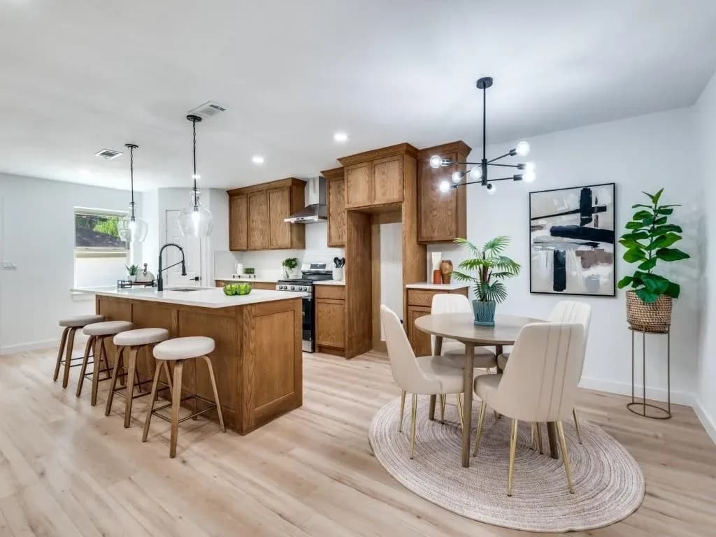 Featured staged interior vignette